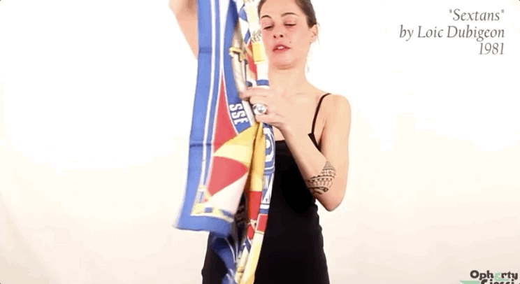 跟着爱马仕，3分钟学会一条丝巾的八种系法