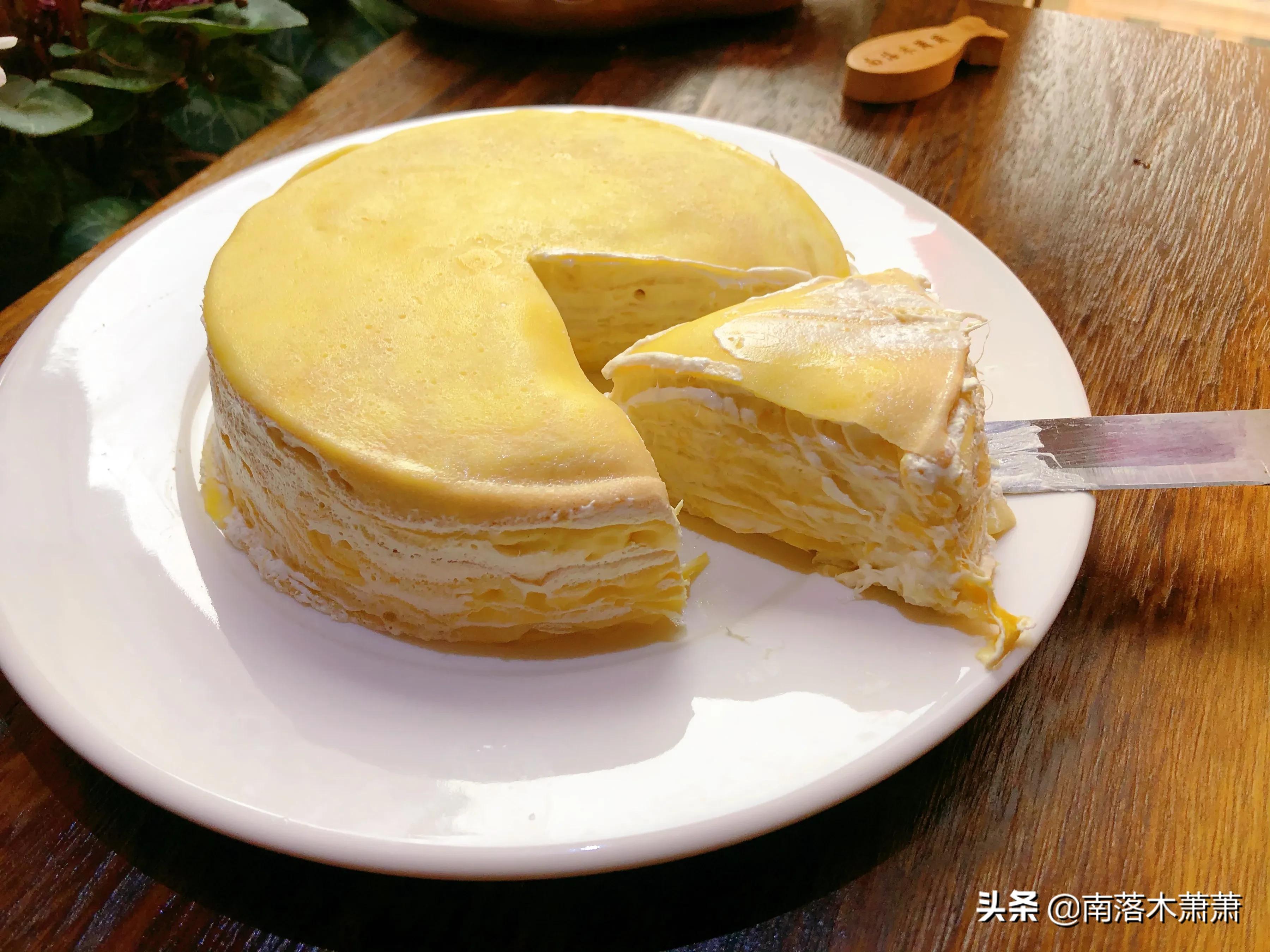 榴莲千层蛋糕的做法榴莲千层蛋糕怎么做饼皮松软