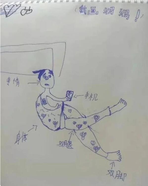 小学生画母亲“睡姿”走红，画得太过于形象，妈妈却难以接受