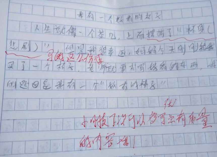 小学生作文《偏心》火了，父子学历神同步，一不小心揽下“罪名”