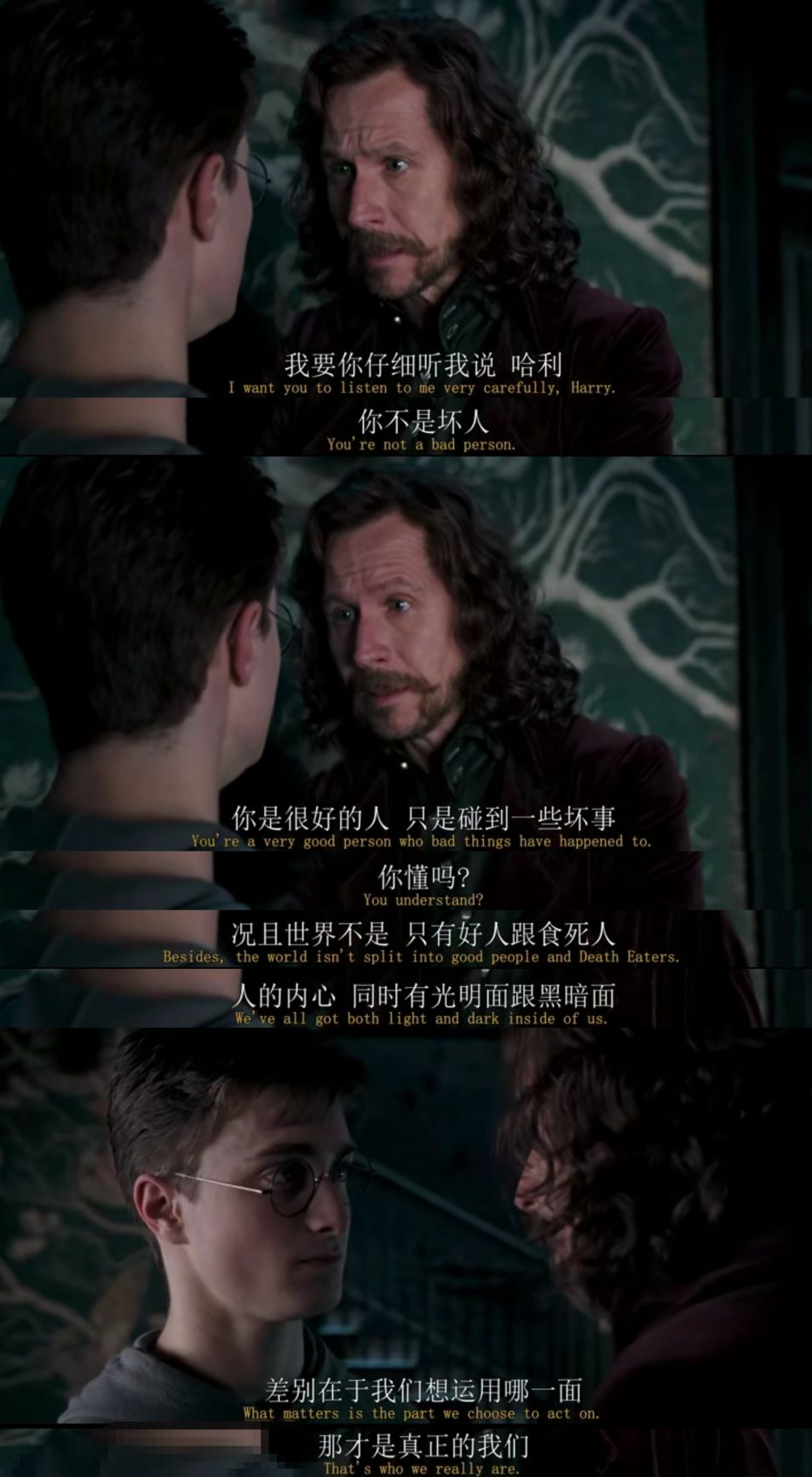 电影《哈利61波特》经典台词截图合集