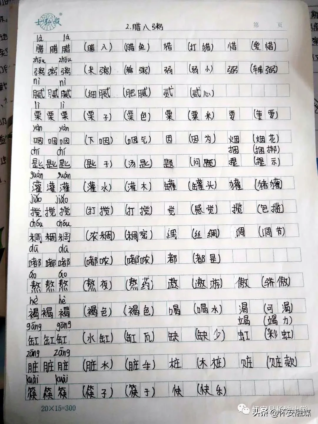 怀安县柴沟堡镇长胜小学网上秀学生假期作业