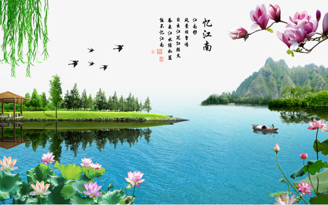 江南胜景：诗意画卷中的诗情画意