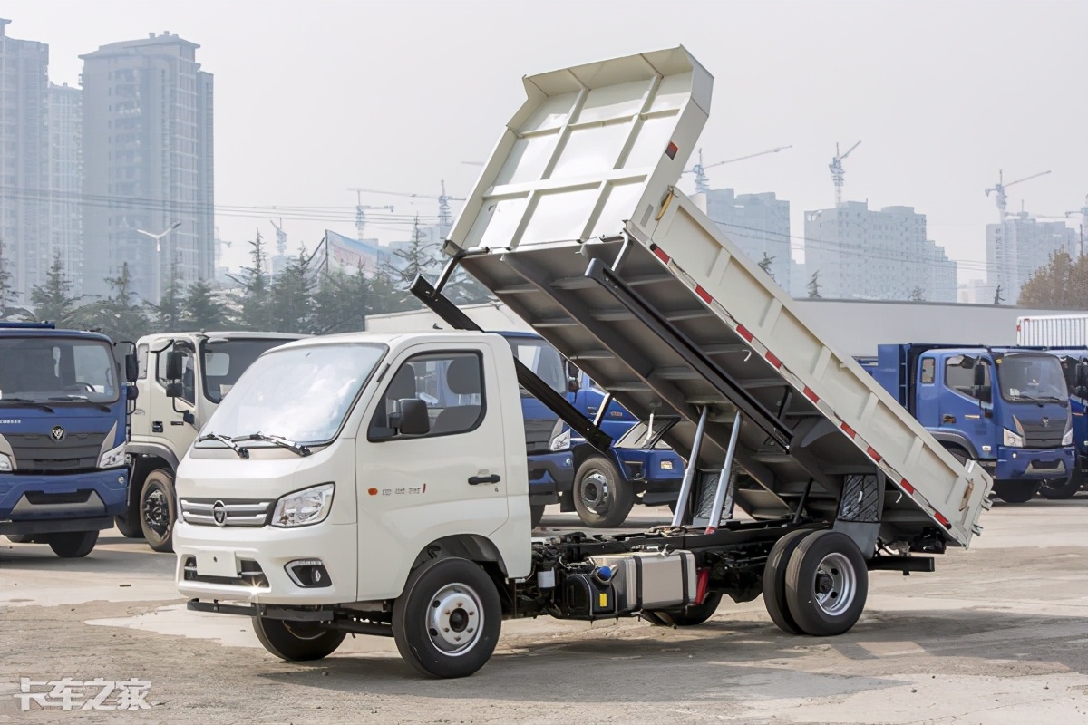 2米限高不是问题,福田蓝牌自卸车轻松下地库,小巧实用又合规