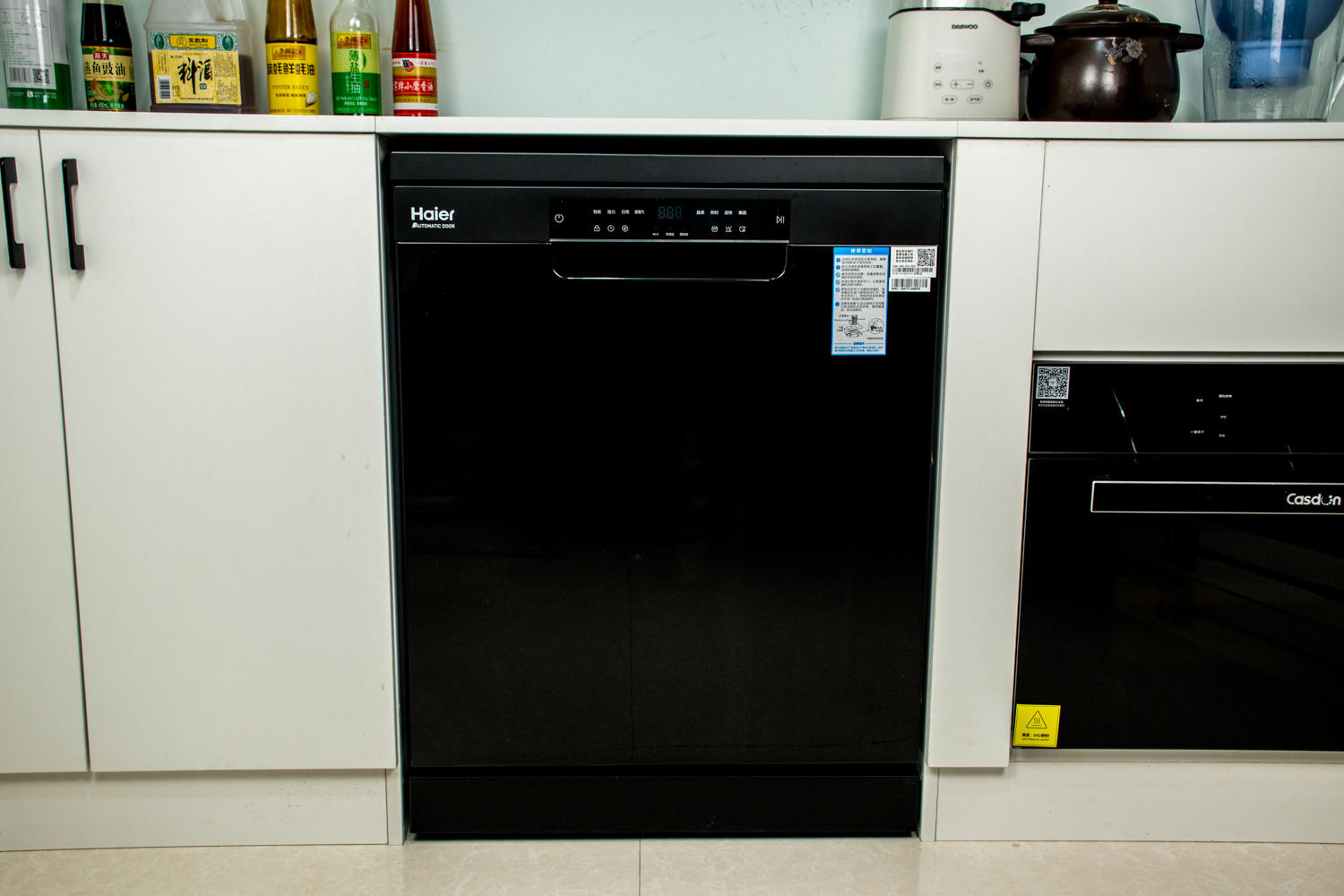 80℃智慧微蒸汽-海尔haier 家用智能13套消毒型洗碗机