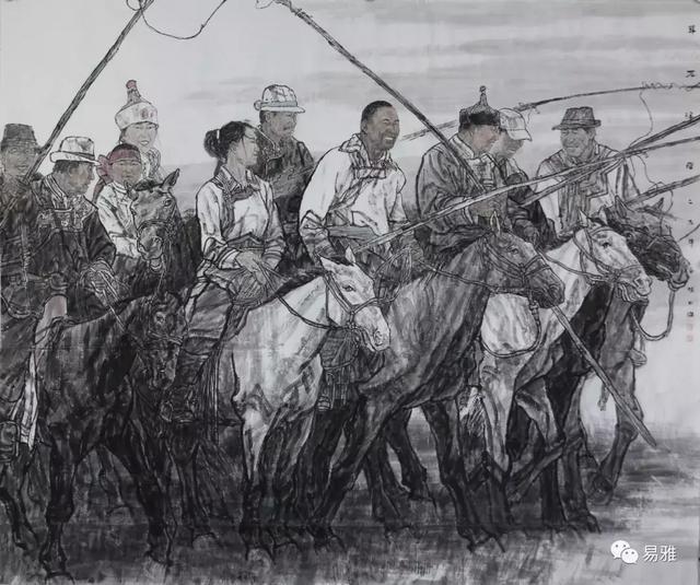 「易雅百家」傅向宏｜当代蒙古族题材绘画的民族特色
