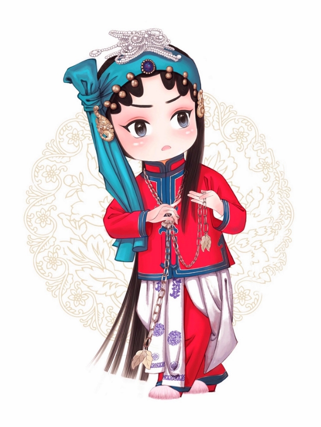 粉墨登场q版京剧人物粉墨登场