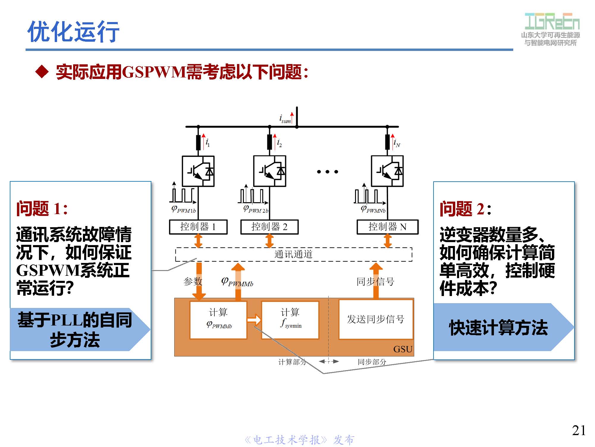 山东大学高峰教授：分布式并网变换器的脉宽调制协调控制