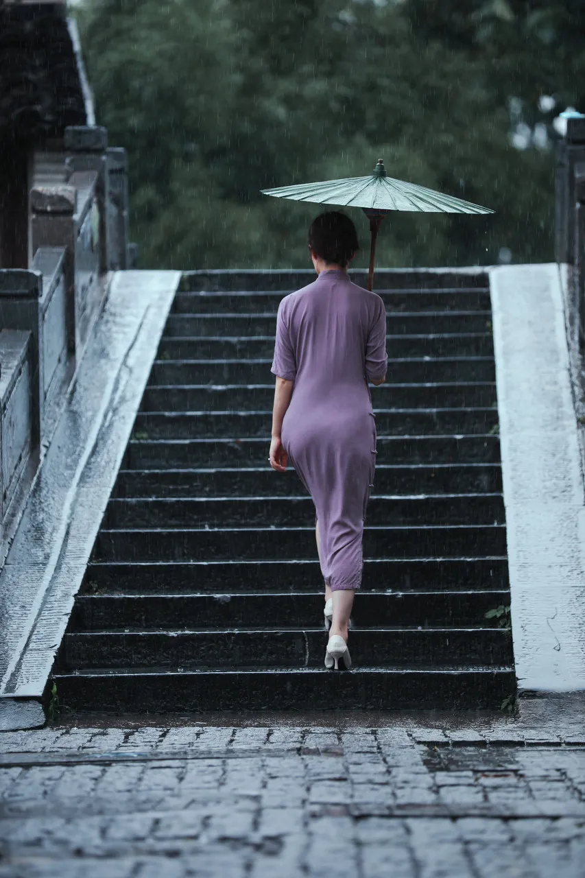 走入天青雨色里,仿佛能偶遇那个丁香一般的姑娘fen xiang回雨巷瑞光塔