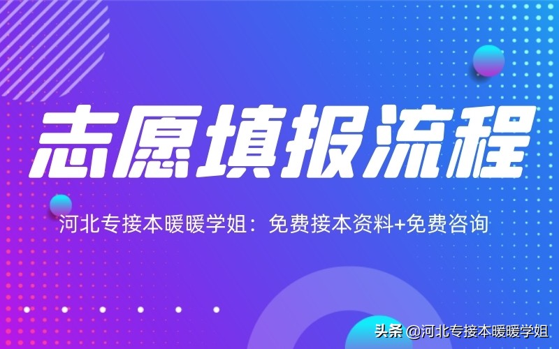 河北专接本填报志愿流程以及注意事项