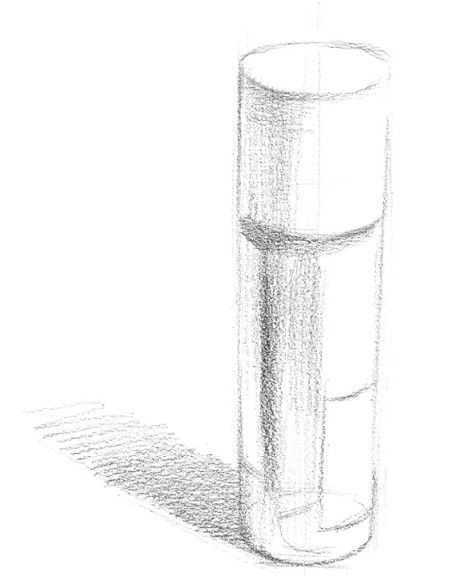 几何体素描很难画？分步骤教你画圆柱体画法，简单易学，建议收藏