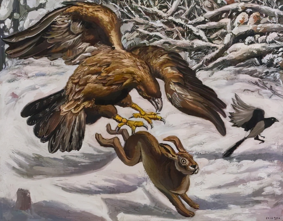 人老经,马老滑,兔子老了,鹰难拿?