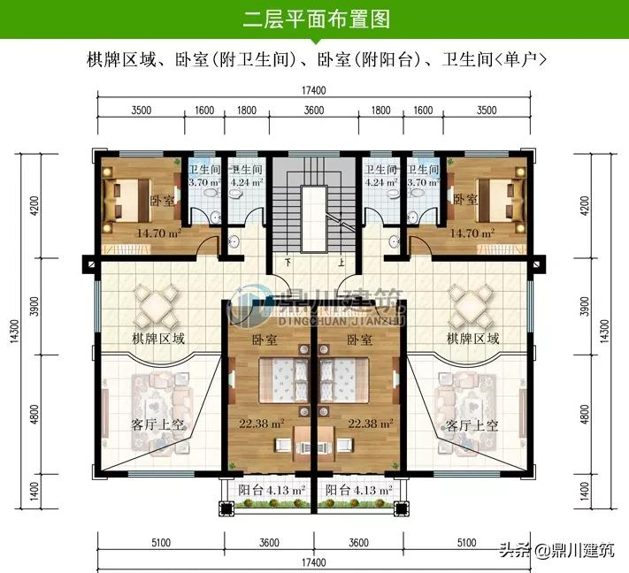 6款四层欧式别墅，挑空客厅空间大功能全，还能传给子孙后辈