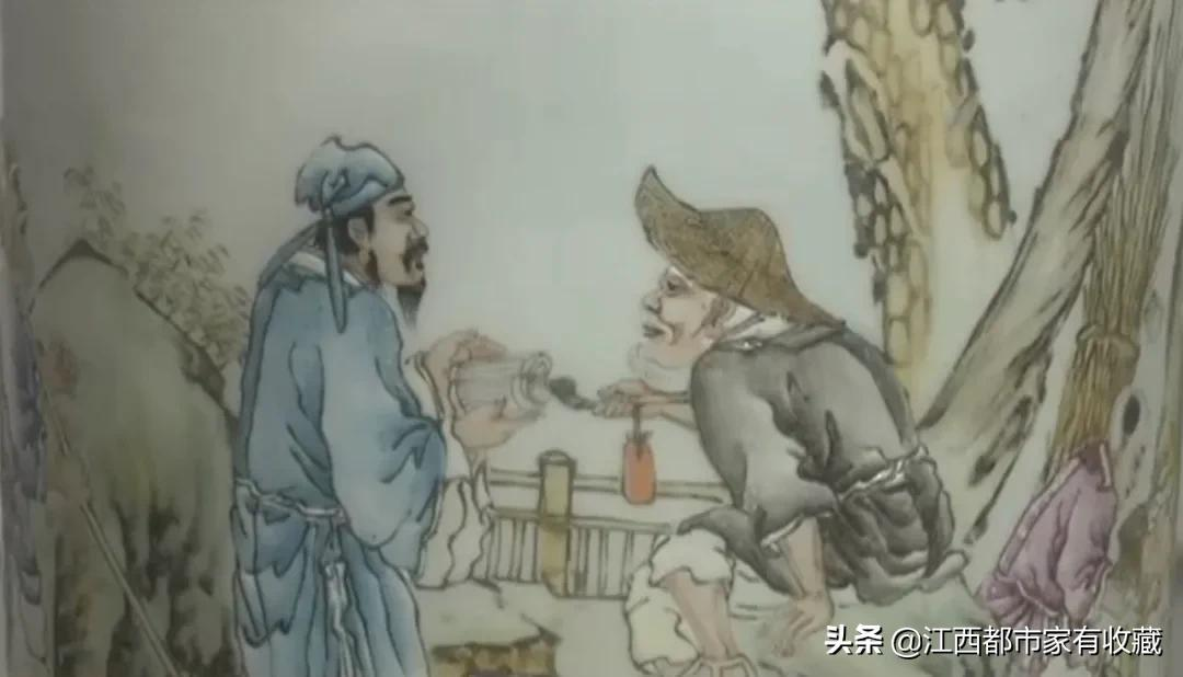 “珠山八友”之王琦 早期创作的棒槌瓶