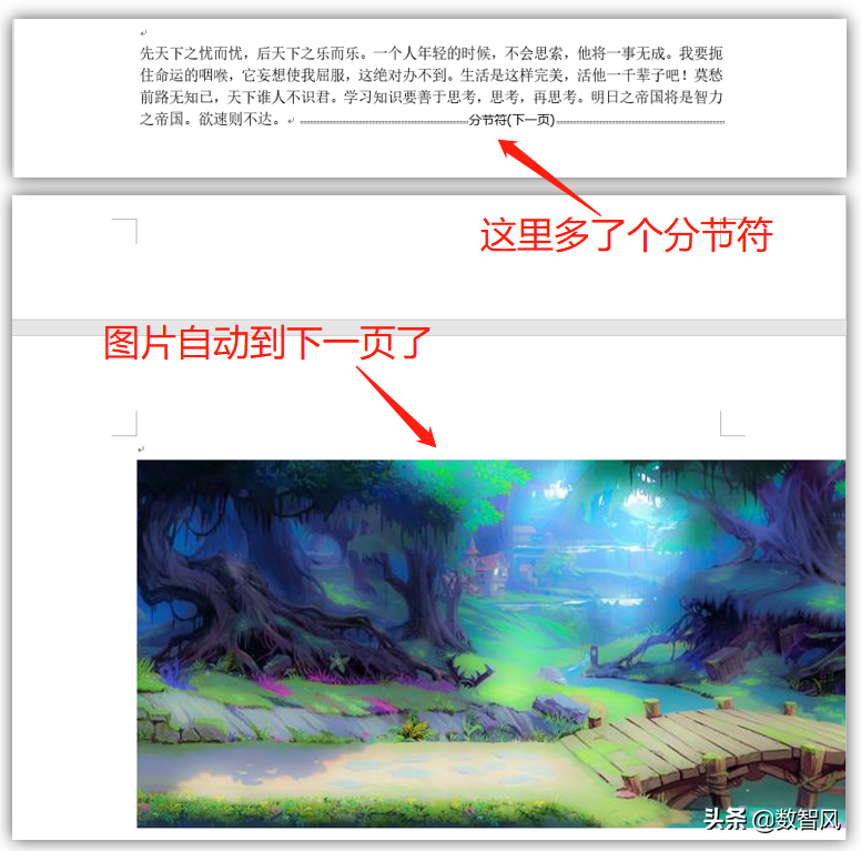 简单几个步骤，轻松实现word横竖混排，再也不用担心超宽图片