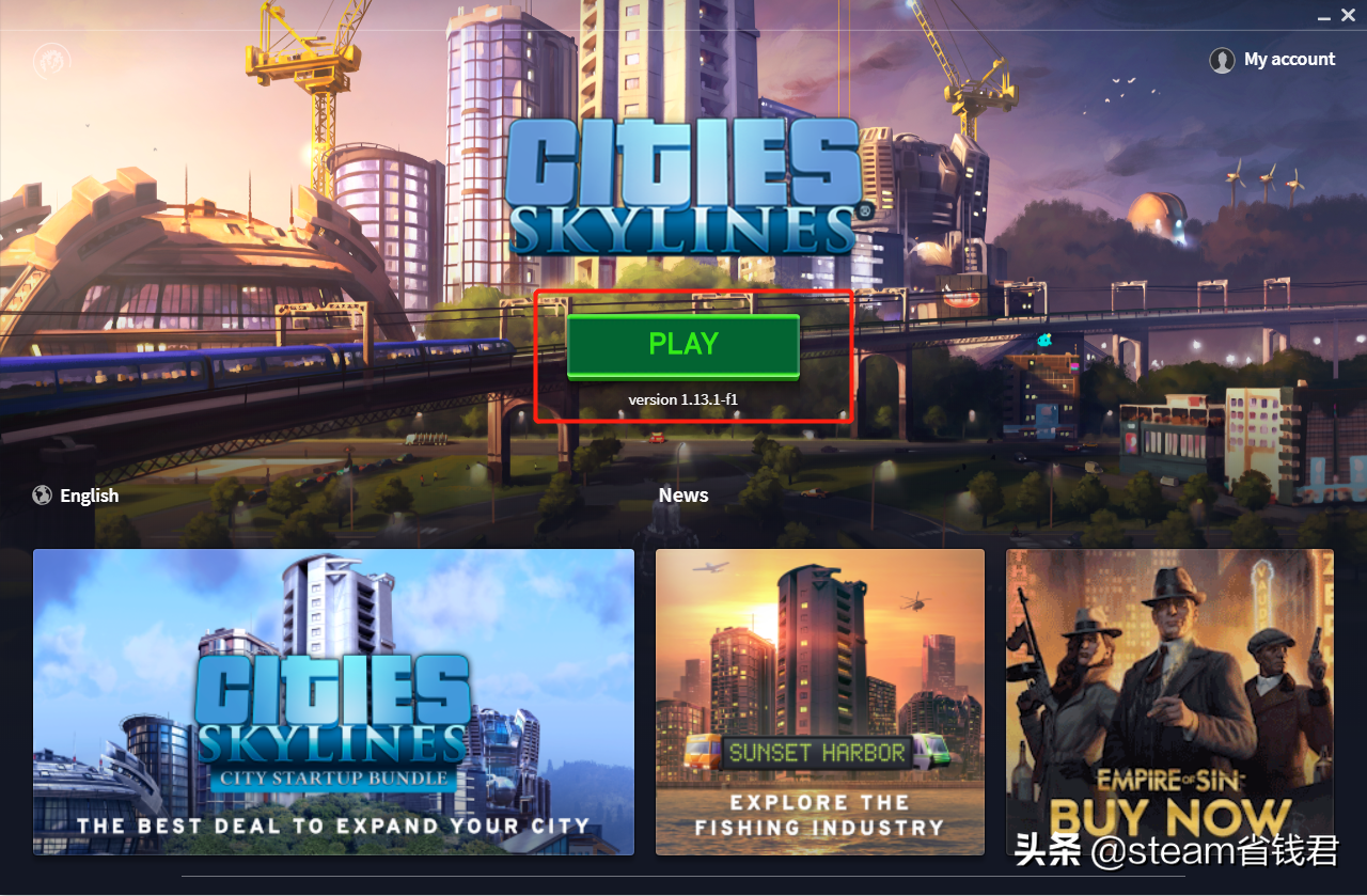 正版游戏小教程：Cities Skylines如何设置中文？