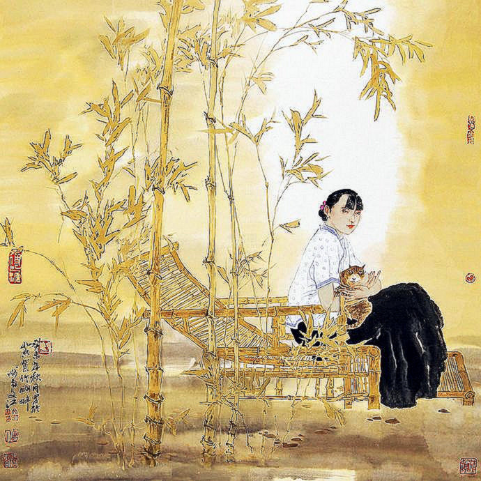 雅俗共赏 幻我两忘——著名画家​于文江笔墨再现东方女性群像