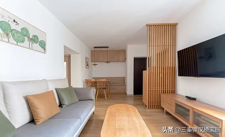 他们家的简约田园风，精准把握空间尺寸，整个空间充满了秩序美感