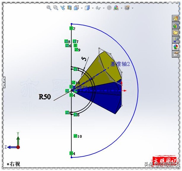 亦明图记：SolidWorks绘制五星足球，使用放样+移动复制完成