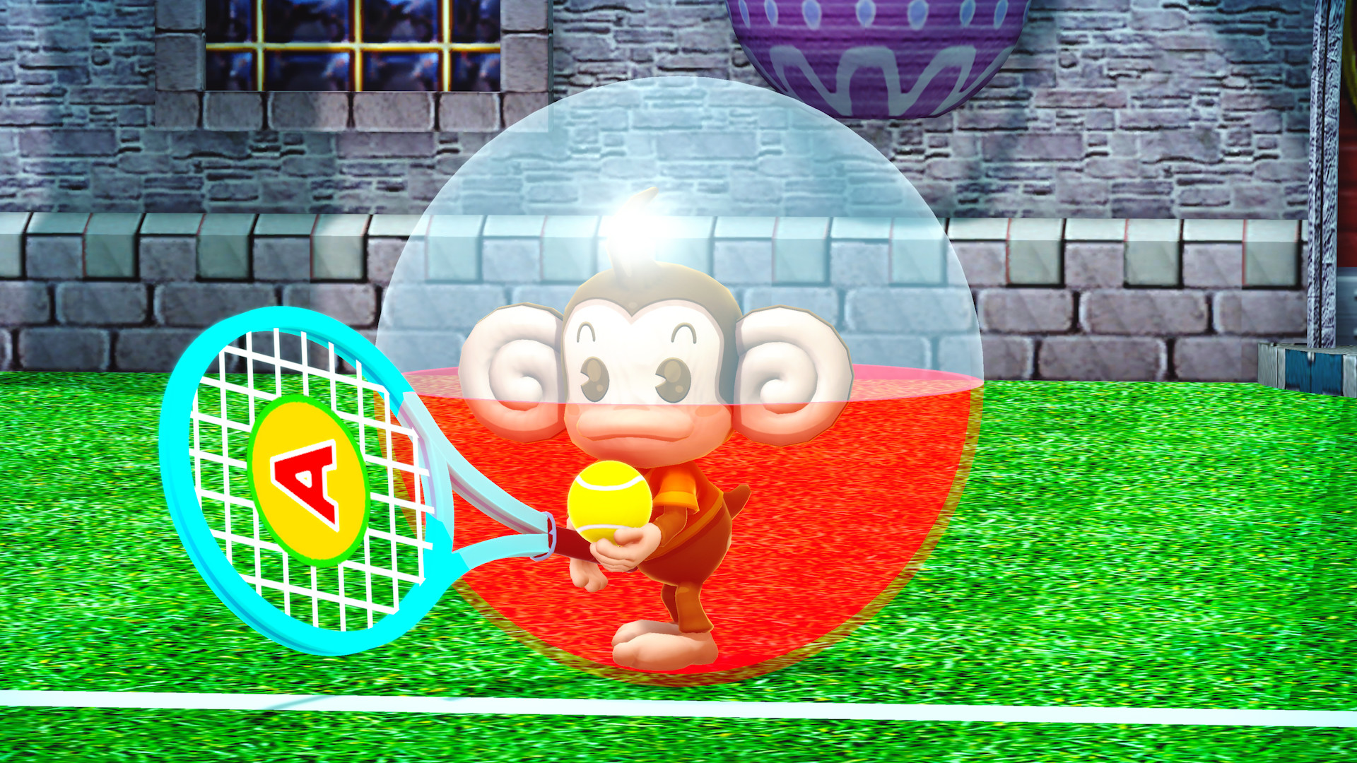 滚动搭乘小猴子的球冲向终点，操作非常简单的欢乐游戏系列最新作