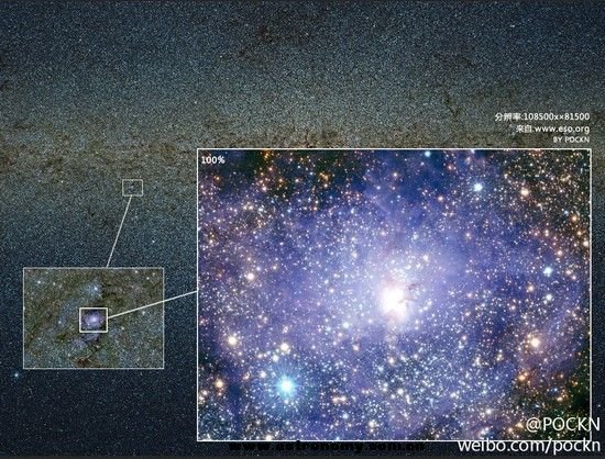 一张超过24G的图片，来自美国国家宇航局（NASA）发布的银河照片