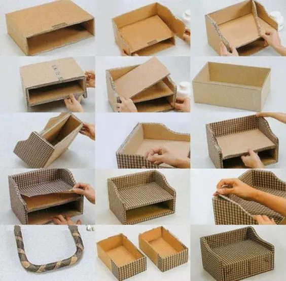 纸箱手工制作方法图片