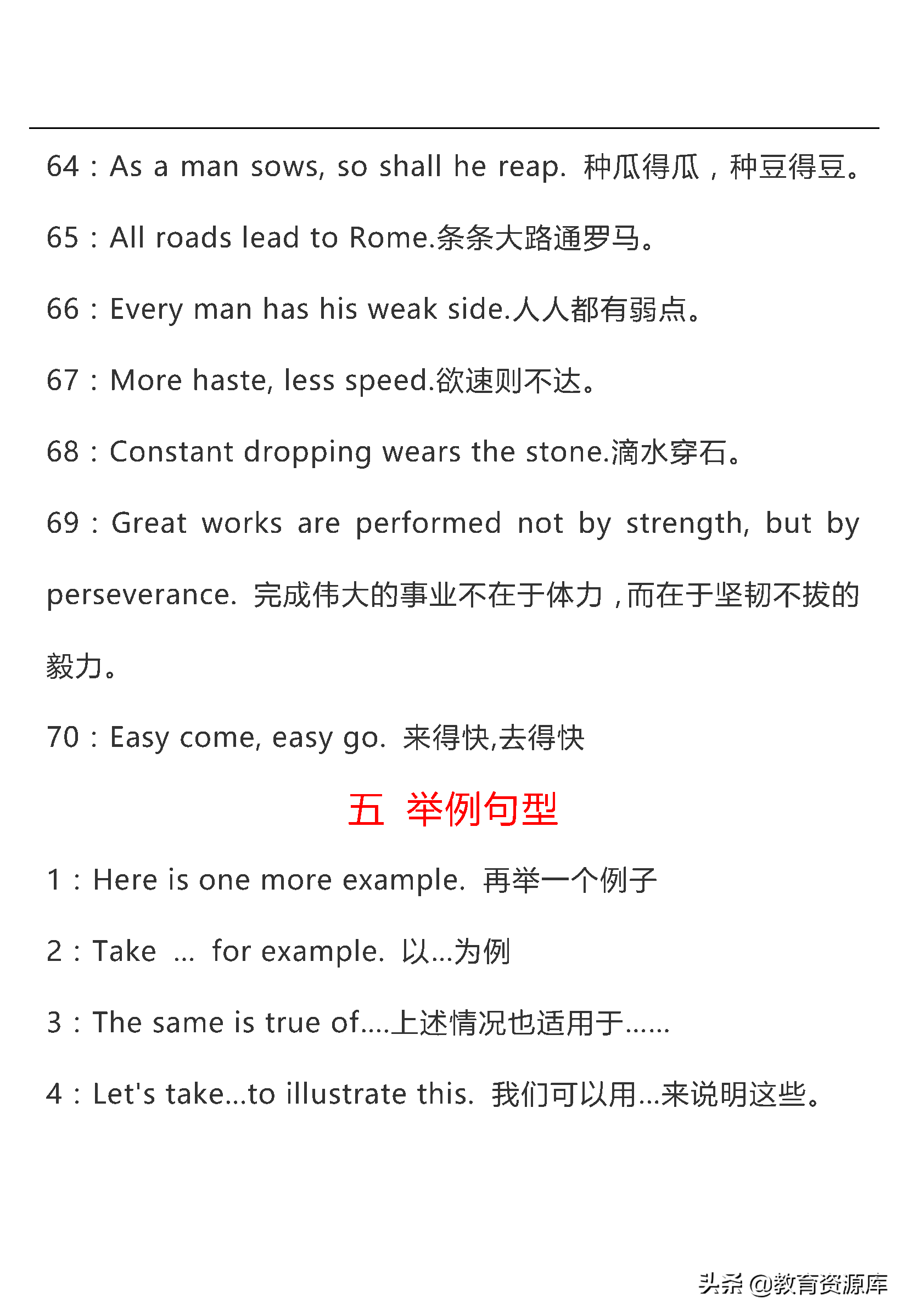 高中英语：高考英语作文万能句