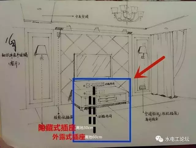 水电工老师傅亲手绘制水电定位图纸!清晰明确,省一笔设计费