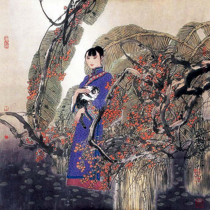 雅俗共赏 幻我两忘——著名画家​于文江笔墨再现东方女性群像