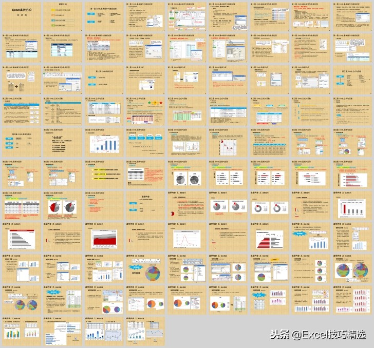 94页《Excel高效办公》新人培训PPT，图文并茂，适合小白入门