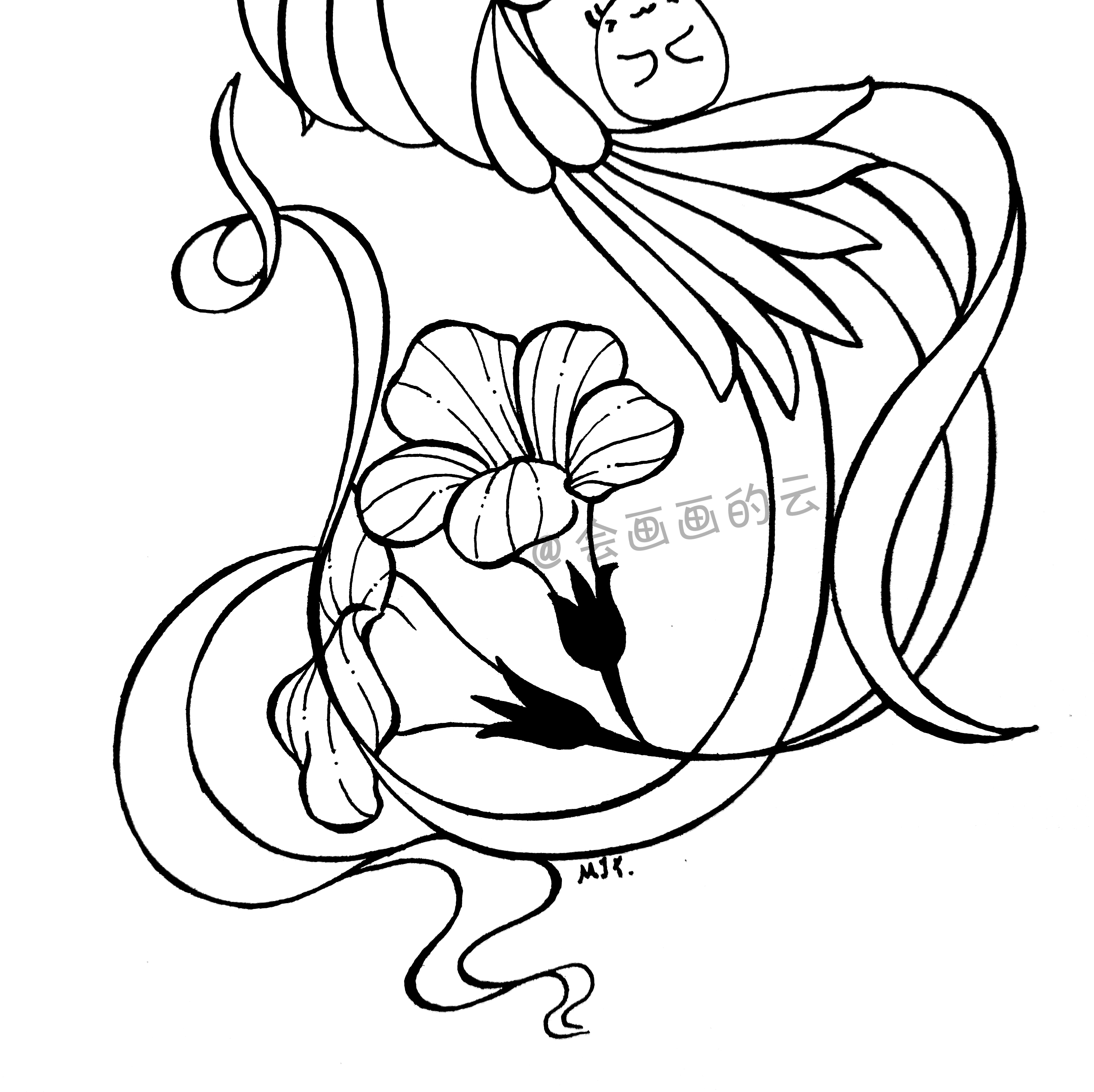 手把手教你画简笔画,平时用的中性笔就可以画~好看又治愈