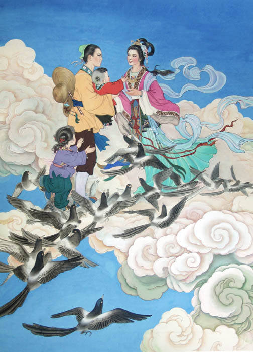 走上由"千万只喜鹊"组成的"鹊桥"才能相会一次