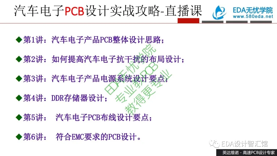 汽车电子PCB设计实战攻略第1讲