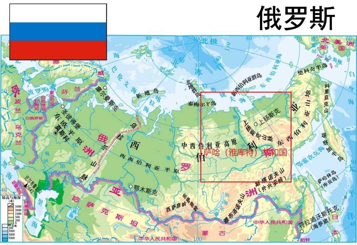 接楚科奇自治区,马甲单州和哈巴罗夫斯克边疆区,南接阿穆尔州和赤塔州