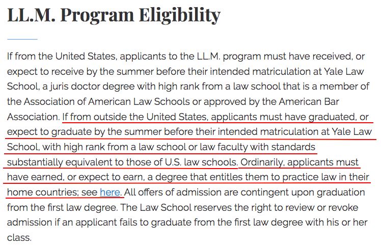 中国非法本能申请T14 法学院LLM吗？这次让你明明白白！