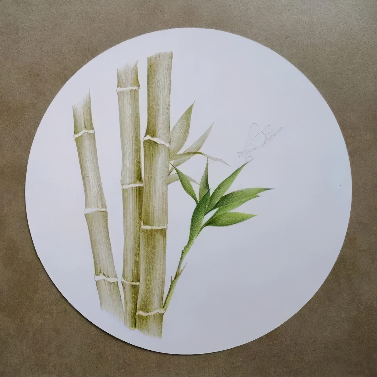 七步画竹子(彩铅画)