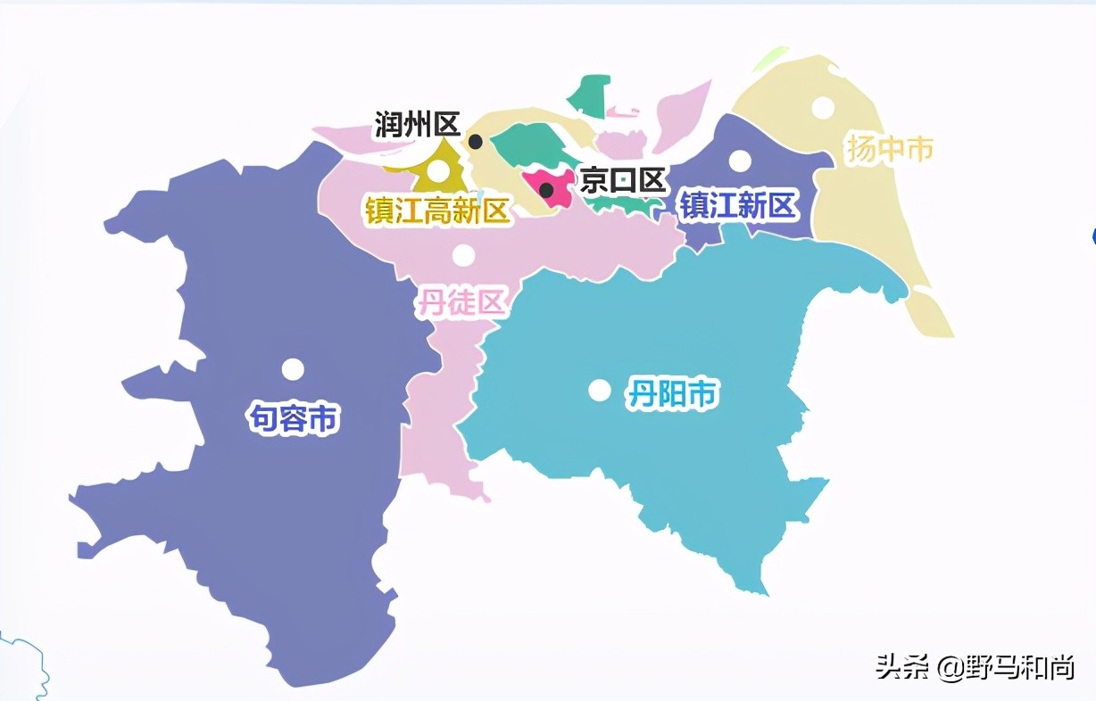 镇江市区划地图图片