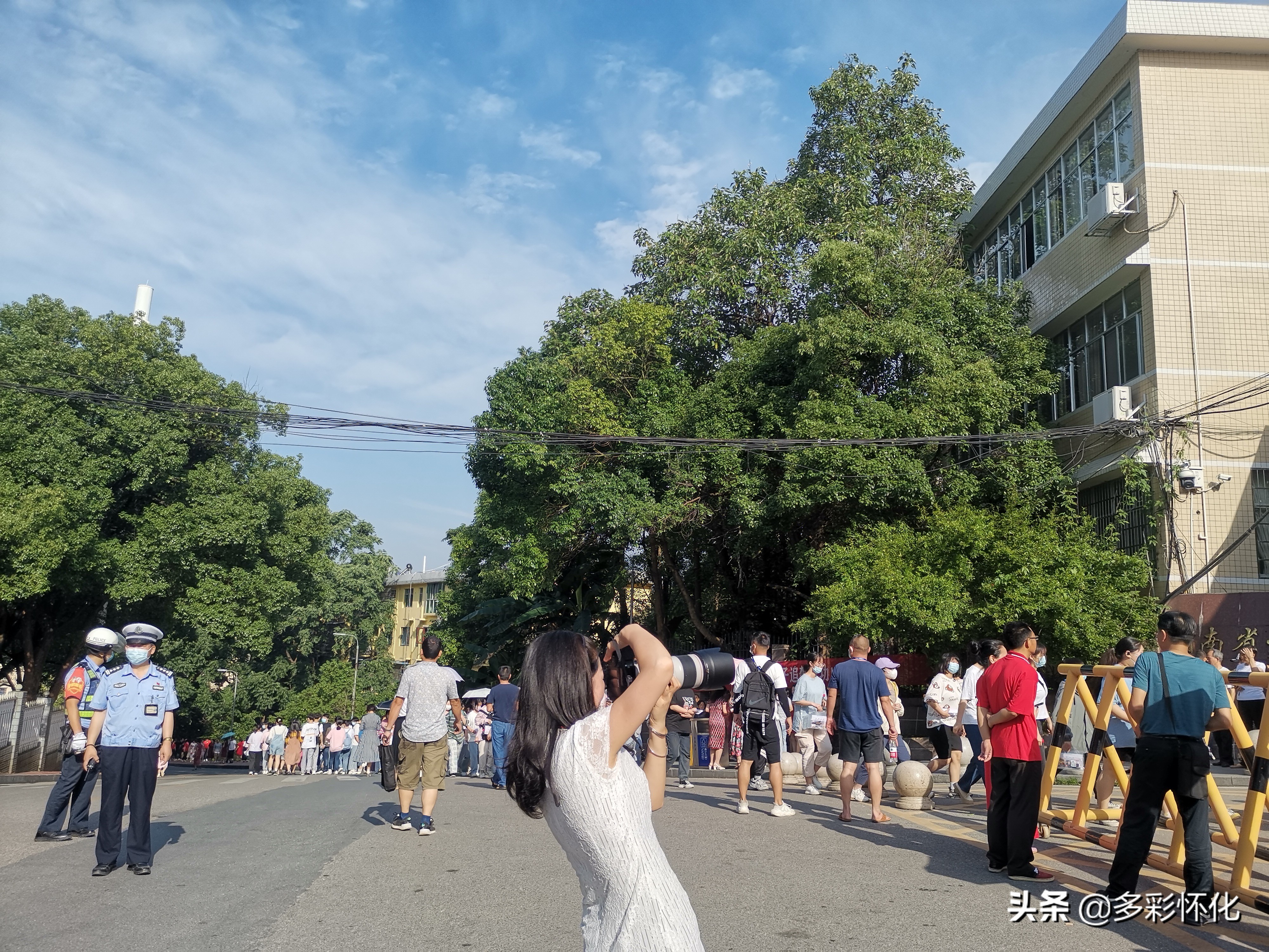 现场实拍：2021年高考怀铁一中考点