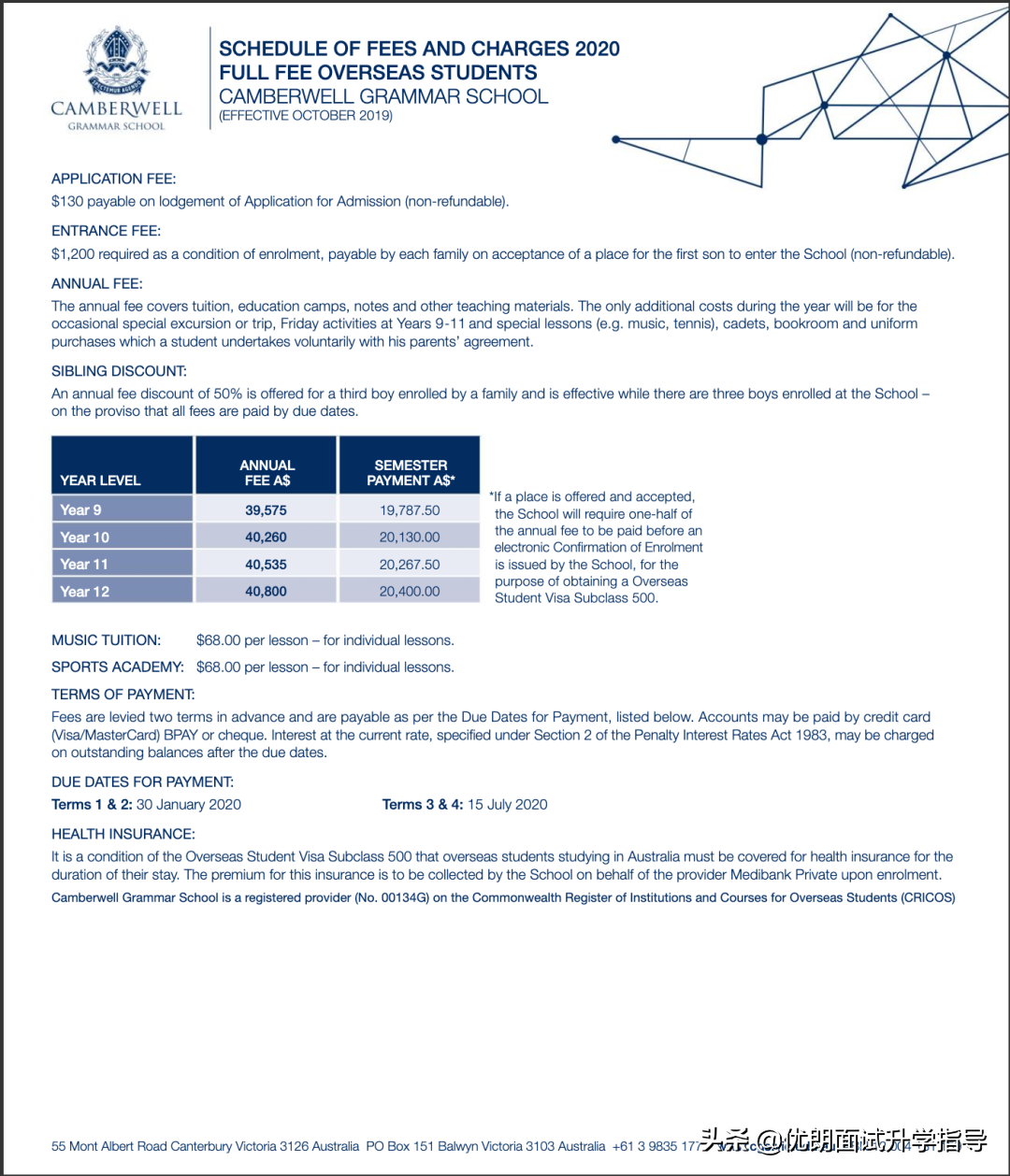 墨尔本精英私校 | 坎伯韦尔文法学校，实力强劲，ATAR中位数超过91