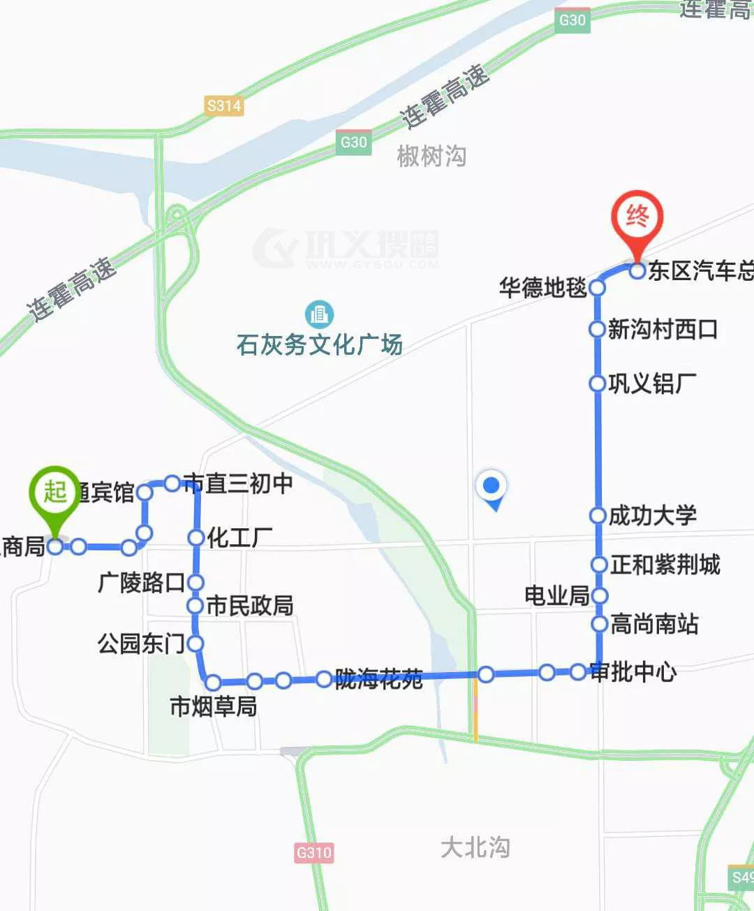 河南省鞏義市最新公交線路一覽表