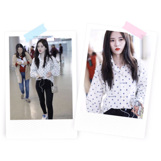 鞠婧祎的私服衣品真好，时尚造型减龄还显小，照着搭配“不翻车”