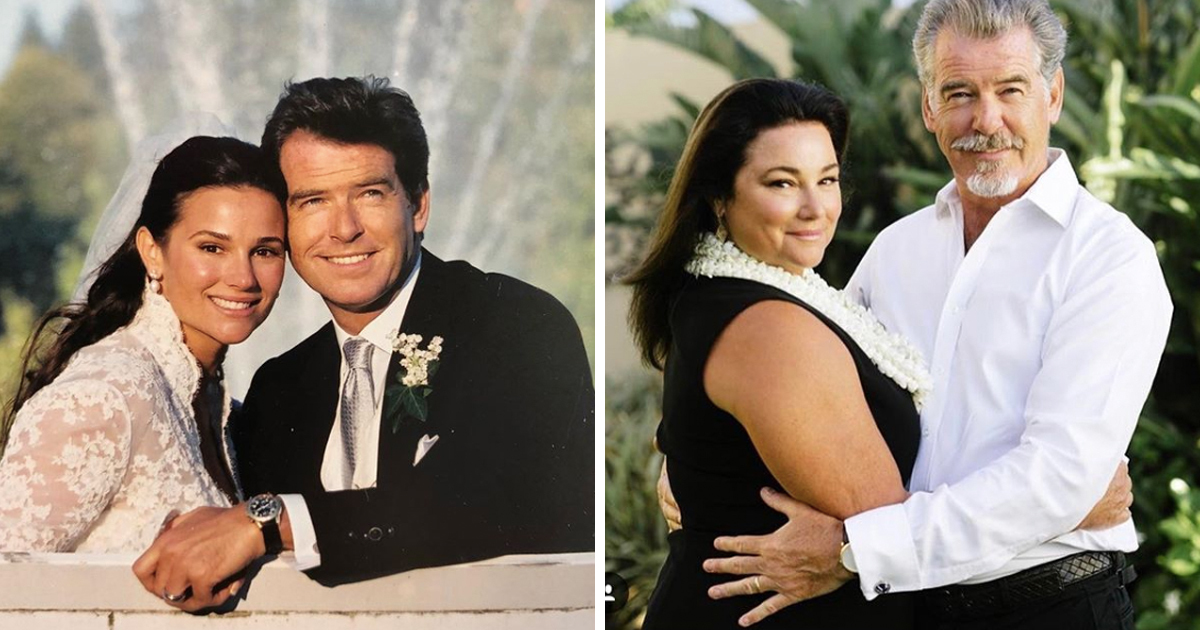 帅到老的布鲁斯南:和妻子恩爱28年,哪怕她胖成260斤,也不变心