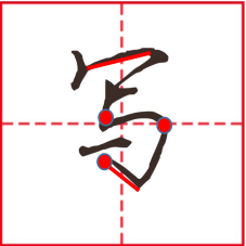 行书笔画 | 组合笔画3：横折折钩、竖折折钩、撇折点
