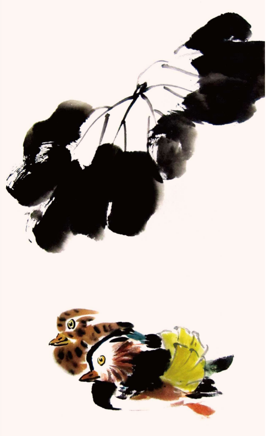 写意画鸳鸯的基本画法步骤详尽