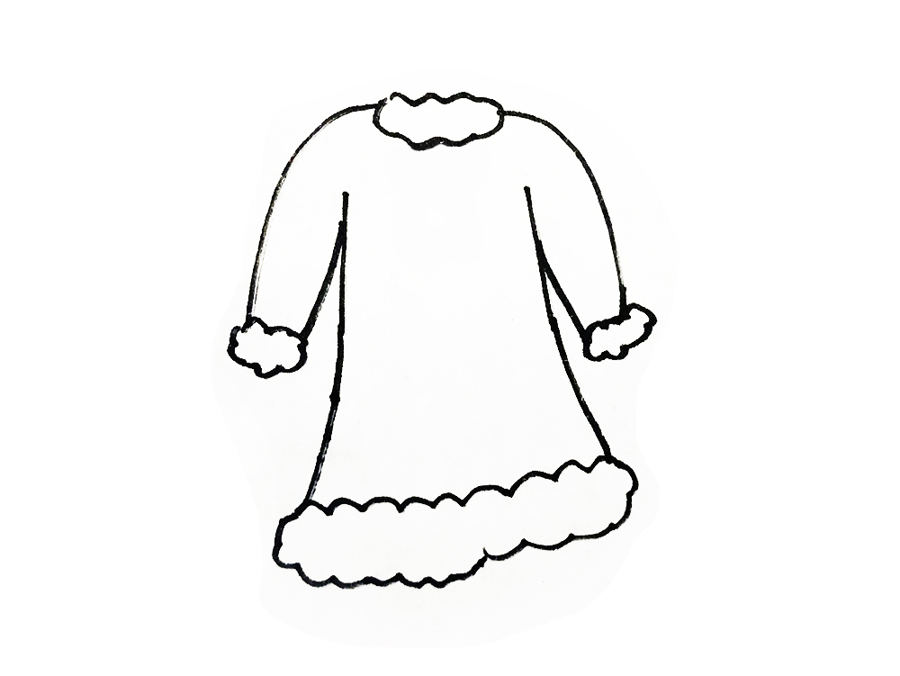 简单的画画图片大全(亲子简笔画衣服素材) - 赤虎壹号