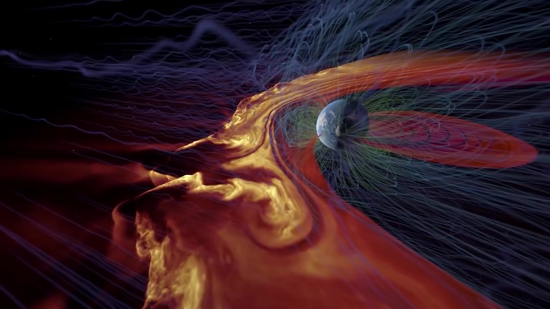 这将导致太阳风和宇宙射线,肆无忌惮的侵犯地球,大气层则根本不会存在