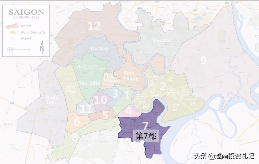 越南第一大城市胡志明市，各郡发展区别竟这么大？