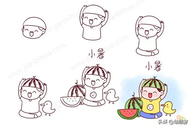 最美的二十四节气简笔画，中国孩子应该知道
