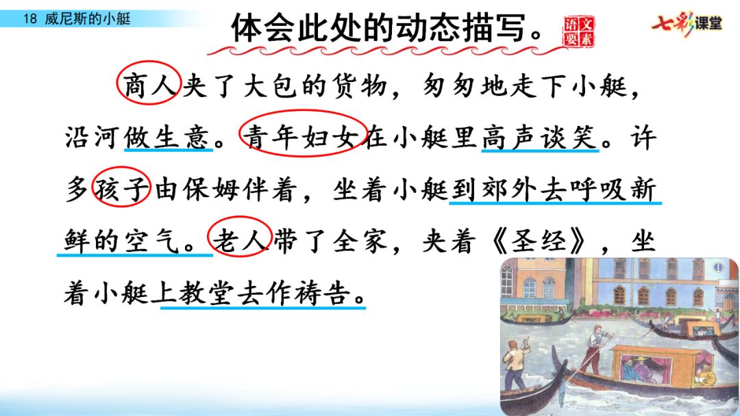 部编五年级语文下18课《威尼斯的小艇》知识点+图文解读+练习(二)