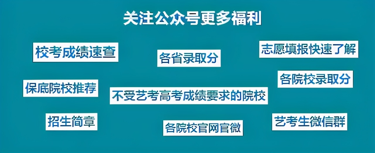 31省市2021年艺术类录取规则及最低录取控制线！（全）